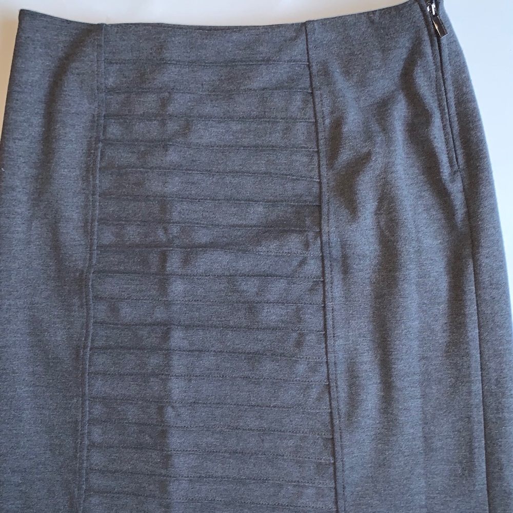 Adrienne Vittadini Gray A -like Skirt Size 10